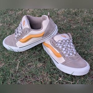 Vans Knu Skool Mega Check “Grey/Marshmallow” Gently Used US Men 9.5 / Women 11